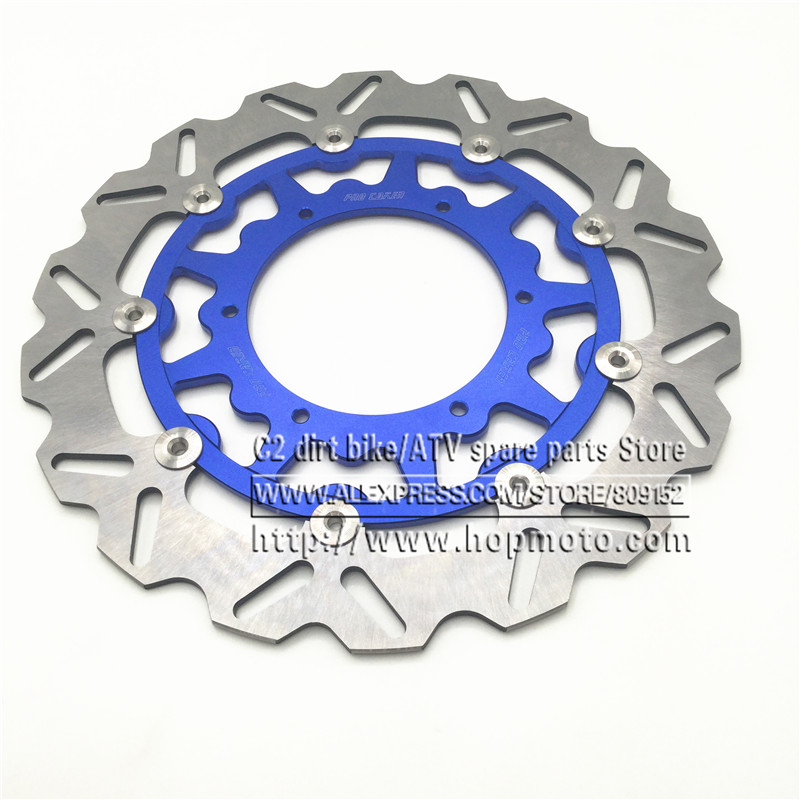 Floating Brake Disc 320Mm Supermoto - 320 ミリメートル特大フロントフローティングブレーキディスクローター YZF WRF YZ250 YZ250F